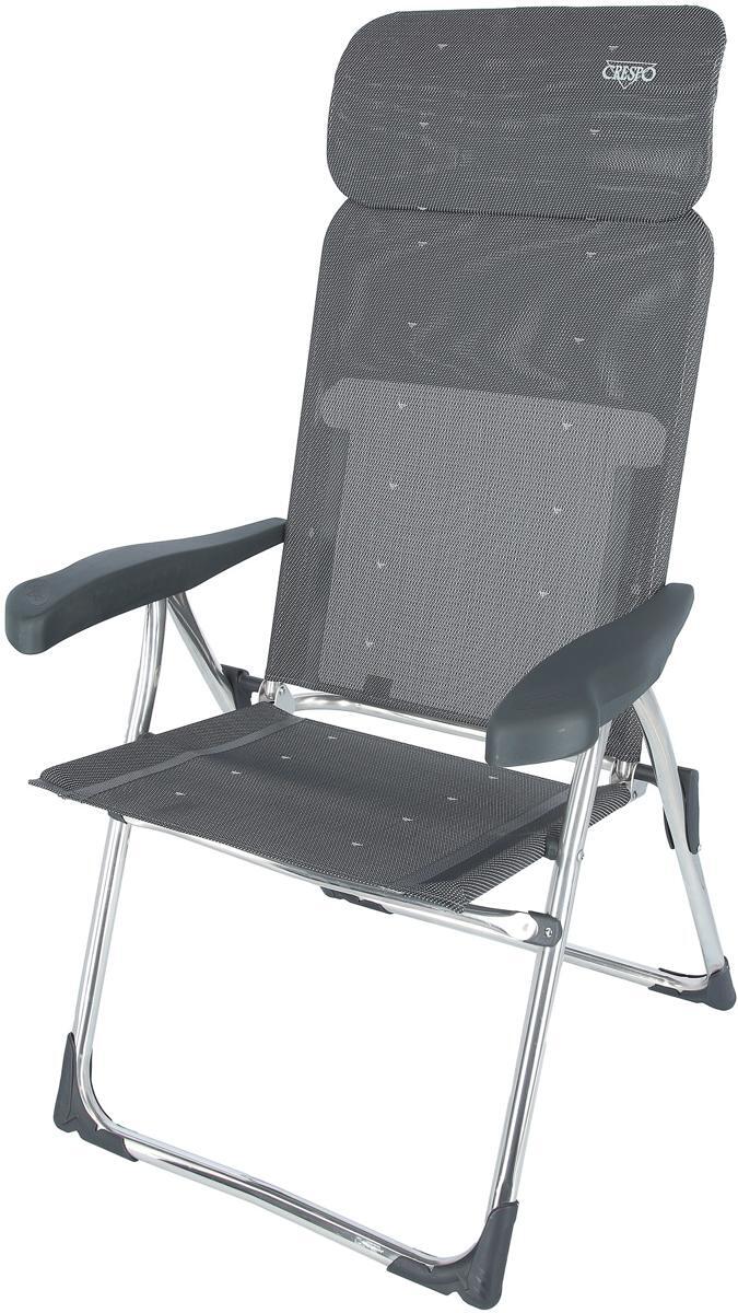 Crespo AL-213C Compact Faltstuhl Campingstuhl Klappsessel Garten Terrasse anthrazit