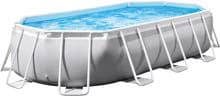 Intex Prism Frame Oval Pool Swimmingpool 26798GN 610x305x122cm Filterpumpe 5678l/h Outdoor