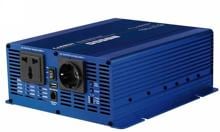 Carbest PS1500U Sinus-Wechselrichter Spannungswandler Wechselstrom 12/230V 1500 Watt USB-Anschluss Camping blau