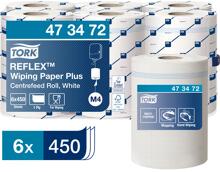 Tork Reflex starke Papierwischtücher Mehrzwecktücher Reinigungstuch 6 Rollen 2-lagig weiß