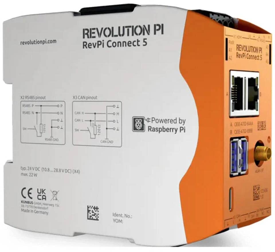 Defekt Bastler Revolution Pi by Kunbus RevPi Connect 5 SPS-Erweiterungsmodul 32GB 24V/DC