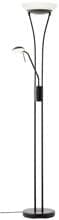 Brilliant Finn LED-Deckenfluter Standleuchte mit Leselampe 21 Watt schwarz