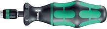 Wera 7460 Drehmoments-Schraubendreher Kraftform Rapidaptor schwarz grün