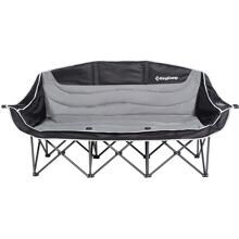 KingCamp Triple Deluxe Faltsofa Sitzbank schwarz Camping Outdoor grau