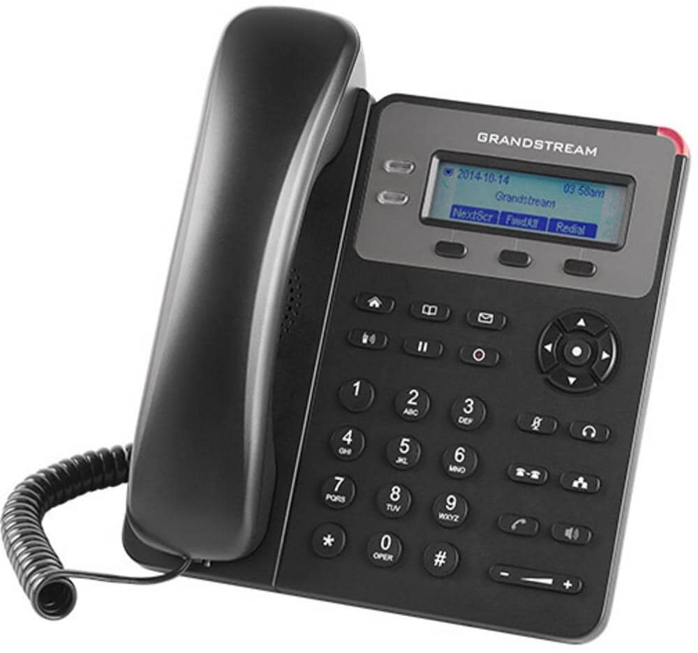 Grandstream SIP GXP-1615 Telefon VoIP PoE Farbdisplay schnurgebunden grau schwarz