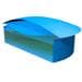 Pool Design 140344 aufblasbare Poolabdeckung für Ovalbecken 800x400cm oval grau