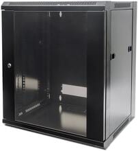 Intellinet 19" Wandverteiler Netzwerkschrank Serverschrank 12HE tief 570x635x450mm schwarz