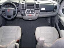 Carbest Exquisit Fahrerhaus-Teppich Fußmatte Fahrerhausmatte für Mercedes Sprinter VW LT Bj. 2000-2006 anthrazit meliert