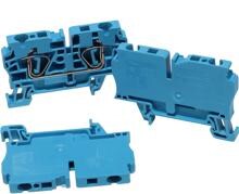 100 Stück Weidmüller ZDU 4 B Durchgangs-Reihenklemme Zugfederanschluss 4mm² blau