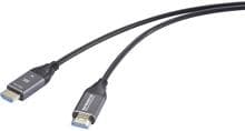 100 Meter SpeaKa Professional SP-12842688 Glasfaser Anschlusskabel HDMI-A Stecker 8K UHD AOC schwarz