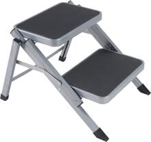 Bo-Camp Double Trittstufe 50x59x40cm Camping Wohnwagen grau schwarz