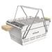 Knister Premium Holzkohlegrill Camping-Grill Picknick Outdoor Edelstahl silber
