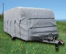 Reimo Wohnwagen Schutzhülle Schutzplane Abdeckung 520cm Camping Caravan grau