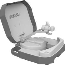 Selfsat Caravan Mobil Sat-Anlage Single-LNB Camping Wohnwagen grau