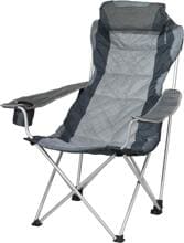 EuroTrail Julien Campingstuhl Faltstuhl Camping Outdoor silbergrau dunkelgrau