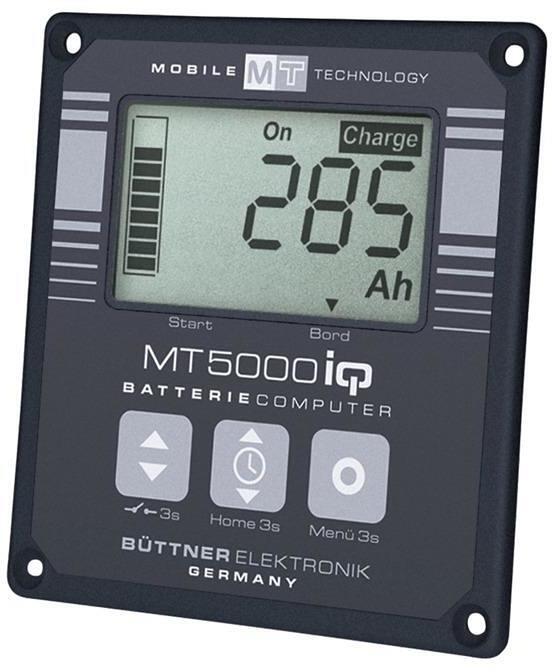 Büttner Elektronik MT 5000 iQ Batterie-Computer mit Mess-Shunt Anzeigeinstrument 100A für Reisefahrzeuge