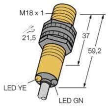 Turck S18SP6L W/30 Reflexions-Lichtschranke PNP Wechsler LED Infrarot 3ms Kunststoff