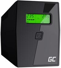 Green Cell UPS01LCD Offline USV-Gerät Stromversorgung Notstromversorgung 360 Watt 600VA schwarz