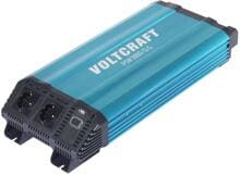 Voltcraft VC-14490415 Wechselrichter Sinuswelle Schutzkontaktsteckdose USB 3000 Watt 12V/DC 230V/AC blau