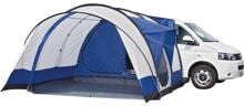 Brunner Albatros Bus-Vorzelt Buszelt 340x340cm Camping Caravan Wohnmobil blau weiß