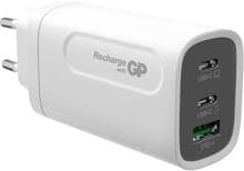 GP Batteries GPWCGM3AWHUSB254 USB-Ladegerät 65 Watt Steckdose 3x USB Ausgänge USB-C Buchse