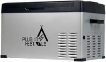 Plug-in Festivals IceCube 30 Kompressor-Kühlbox 36,3cm breit 30 Liter 12/24/230V Camping Wohnwagen grau