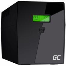 Green Cell UPS05 USV-Anlage Stromversorgung Überspannungsschutz Notstromversorgung 1200 Watt 2000VA schwarz