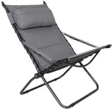 Crespo AP/262-TC Lounger Campingstuhl Klappstuhl Outdoor grau