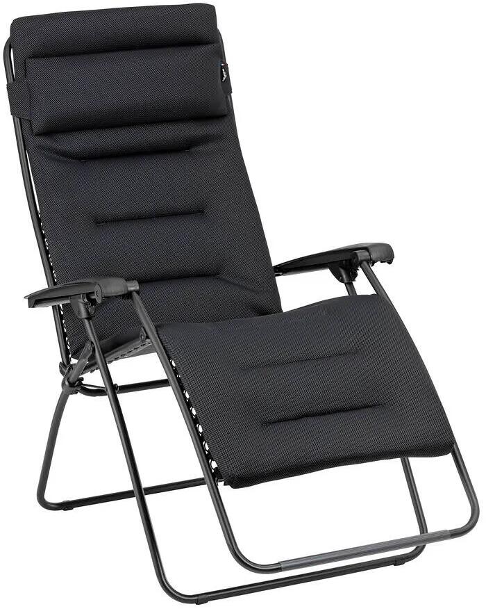 Lafuma RSX Clip AirComfort Zero-Gravity-Relaxliege Relaxsessel Campingliege XL Outdoor Garten acier