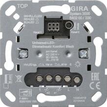 Gira 540200 Universal-LED-Dimmeinsatz Schalter Dimmer 2-fach System 3000