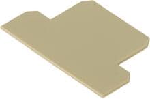 400 Stück Weidmüller 0687560000 Abschlussplatte Endplatte für Reihenklemmen beige