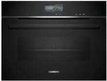 Siemens CS736G1B1 iQ700 Einbau-Backofen 59,4cm breit 47 Liter Dampffunktion Wassertank Grill Kindersicherung 4D Heißluft HomeConnect schwarz