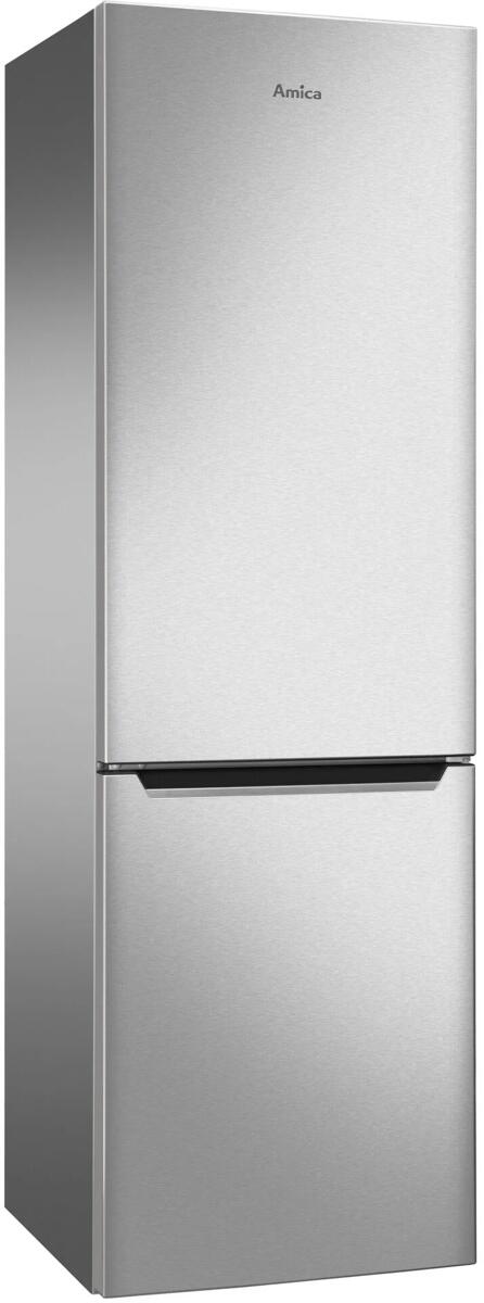 Amica KGCN 388 145 E Stand-Kühl-Gefrierkombination 54cm breit 250 Liter NoFrost FreshZone Supergefrierfunktion Superkühlfunktion Edelstahloptik