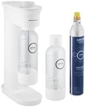Grohe Blue Fizz Basic Couple Starter-Set Wassersprudler 1 Trinkflasche und 1x CO₂ weiß