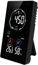 NDIR CO2 Monitor MX6055 CO2-Anzeige CO2-Messgerät Luftmengenmessgerät Temperaturmessung schwarz