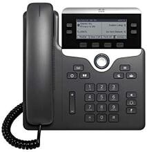 Cisco CP-7821-3PCC-K9= Systemtelefon VoIP-Heimtelefon schnurgebunden LC-Display schwarz silber