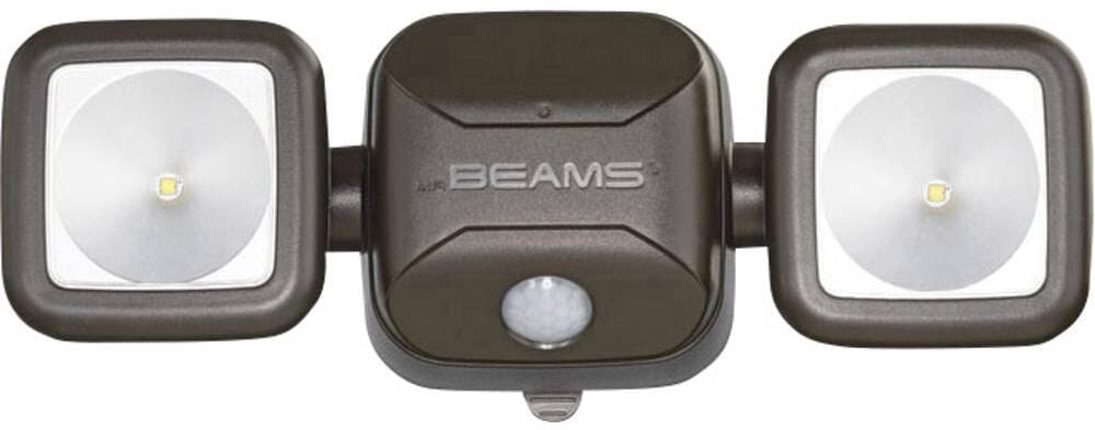Mr. Beams MB 3000 LED-Außenstrahler Außenlicht Scheinwerfer Bewegungsmelder 500lm braun