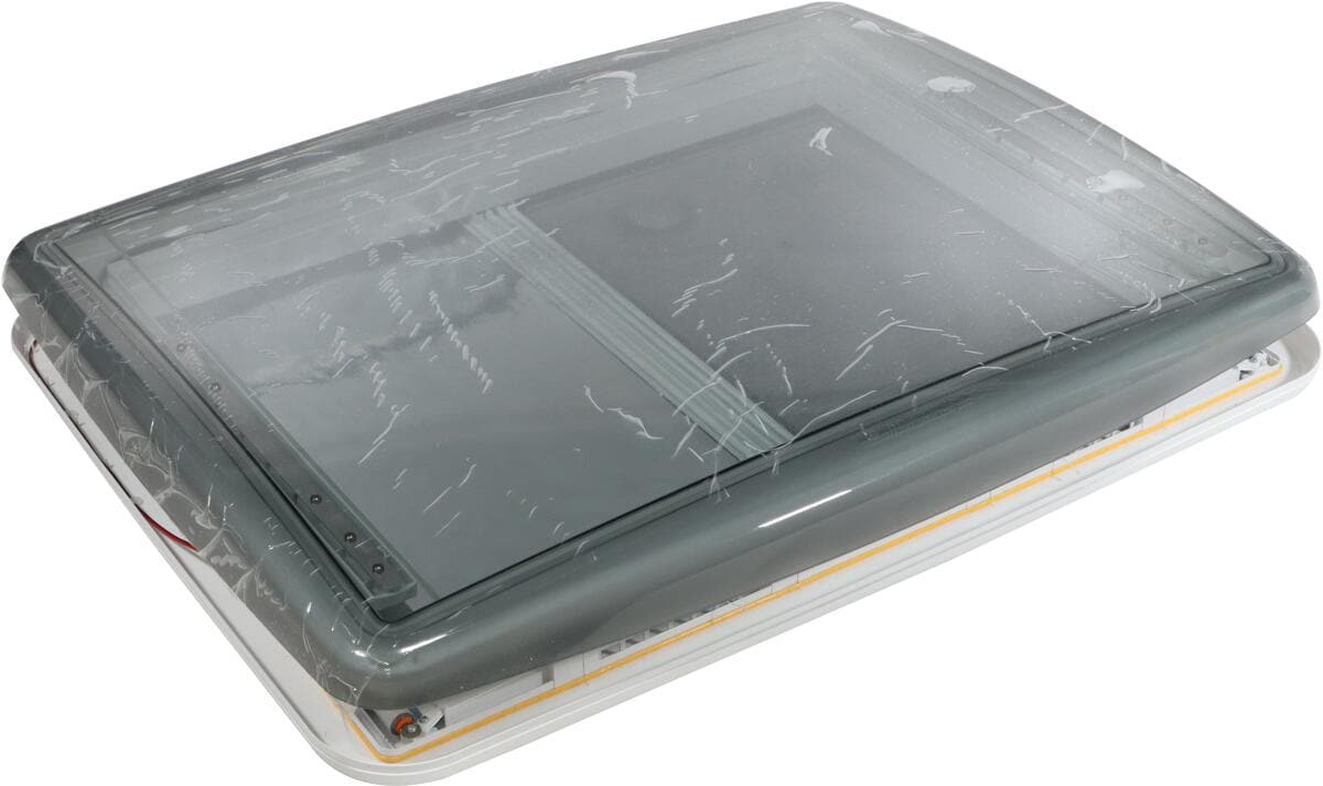 RoofSTAR Dachhaube 700x500mm mit Zwangsbelüftung motorisiert LED Camping Wohnwagen Wohnmobil