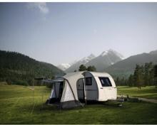 Reimo One Beam Air Wohnwagen-Vorzelt Moskitonetz Camping 220x250cm grau