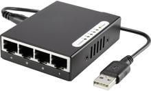 Renkforce RF-4451433 Netzwerk Switch USB-Stromversorgung 5 Port 100 MBit/s schwarz