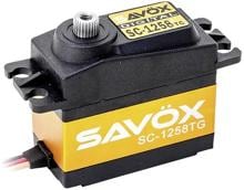 Savöx SC-1258TG Standard-Servo Digital-Servo Futaba 96Ncm bei 4,8V 120Ncm bei 6V JR Metall schwarz gelb