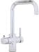 Thermoflow 100 E Kochendwasser-Armatur 5l IPX4 G1/2“ eckiger Auslauf silber
