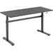 SpeaKa Professional SP-9007520 Sitz-Steh-Schreibtisch Büro Tisch 1400x600mm höhenverstellbar schwarz