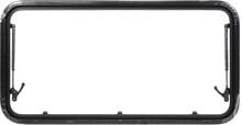 Carbest RW Compact Ersatzrahmen Ausstellfenster 1000x500mm ohne Scheibe Camping schwarz