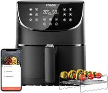 Cosori CS158-AF-RXB Heißluft-Fritteuse Airfryer Antihaftbeschichtung App-Steuerung 5,5 Liter 1700W schwarz