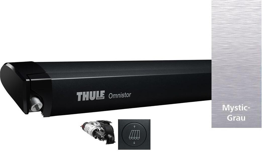 Thule Omnistor 6300 Markise mit 12V-Motor Auszug 250cm Länge 350cm anthrazit mystic grey