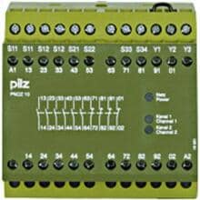 Pilz PNOZ 10 24VDC 6n/o 4n/c Sicherheitsschaltgerät Relais 24V/DC 6 Schließer 4 Öffner grün