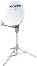 Maxview Precision 55 portable SAT-Antenne Spiegel Single LNB Satellitenschüssel mit Stativ 55cm weiß