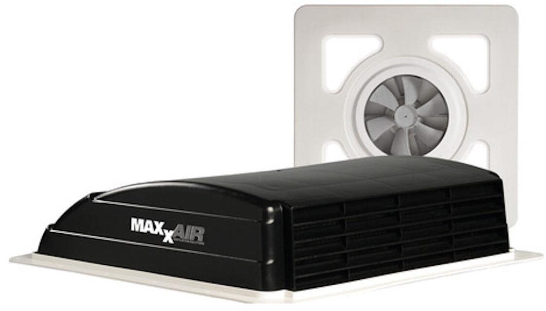 Maxxair Maxxfan Dachlüfter Mini mit 12V LED schwarz Camping Wohnwagen Wohnmobil