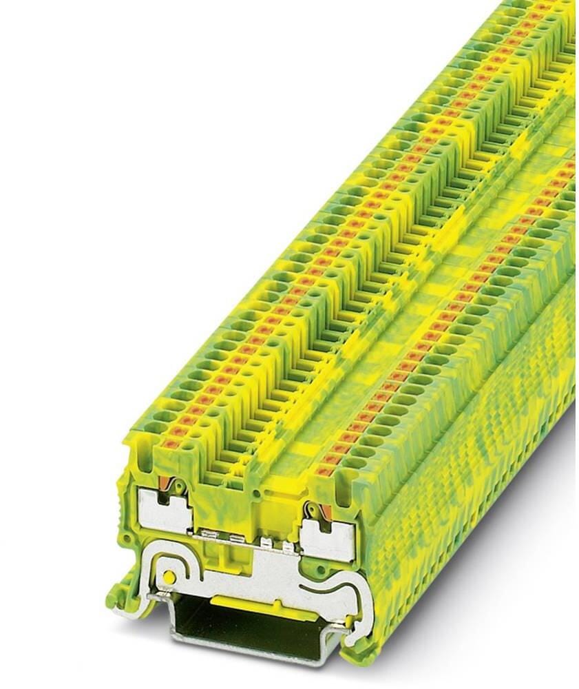 50 Stück Phoenix Contact 3208139 Dreistock-Schutzleiterklemme Klemme 2-polig grün gelb